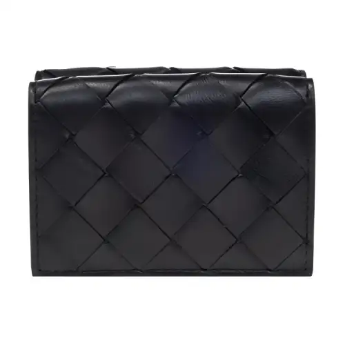 Bottega Veneta Intrecciato Tiny Tri-Fold Wallet