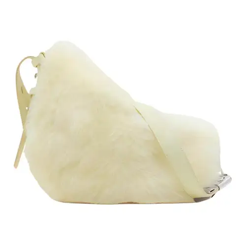 Burberry Calfskin Handbag, Shoulder Bag, Crossbody Bag Small Women's Beverage Yellow