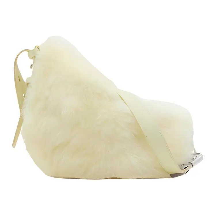 Burberry Calfskin Handbag, Shoulder Bag, Crossbody Bag Small Women's Beverage Yellow