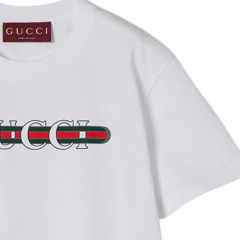 Женская футболка Gucci (белая) — фото 6