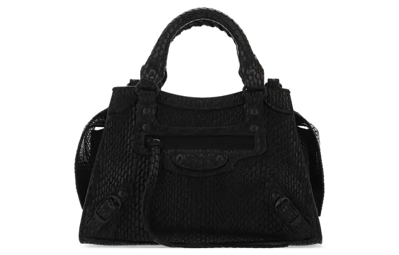 Balenciaga Neo Classic Cow Leather Tote Bag, Shopping Bag, Crossbody Bag, Handbag Mini Women's Black
