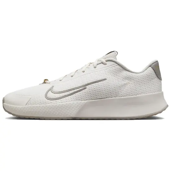 Nike Court Vapor Lite 2 Tennis Shoes Men Low-Top White Gray/Gold