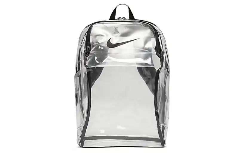 Nike Polyester Backpack Regular Unisex Transparent