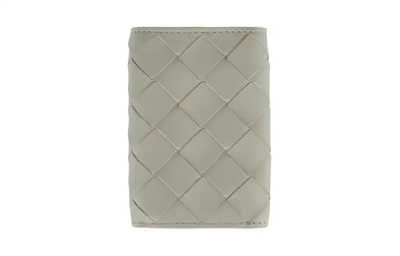 Bottega Veneta Lambskin Wallet Mini Women's Ecru