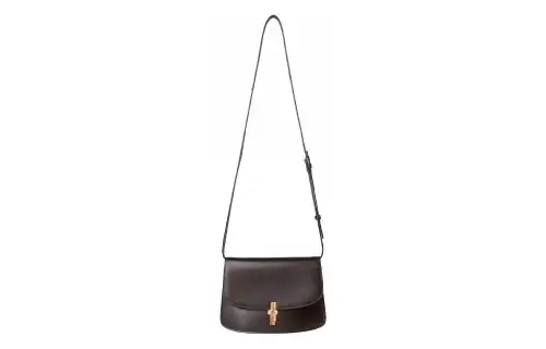 THE ROW Sofia 8.75 Cow Leather Handbag, Shoulder Bag, Crossbody Bag Women's Dark Brown