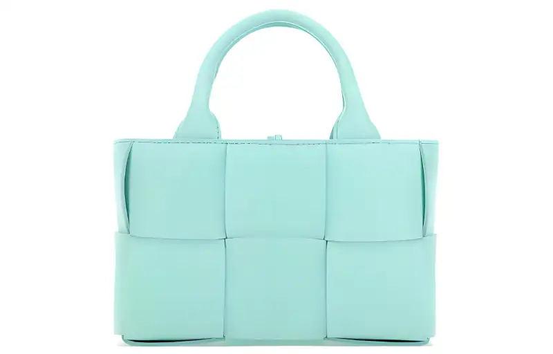 Bottega Veneta ARCO Sheepskin Tote Bag Shopping Bag Shoulder Bag Crossbody Bag Handbag Extra Mini Women's Light Blue