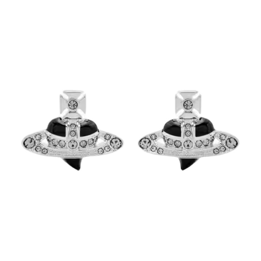 Женские очки Vivienne Westwood New diamante (серебристо-черные)