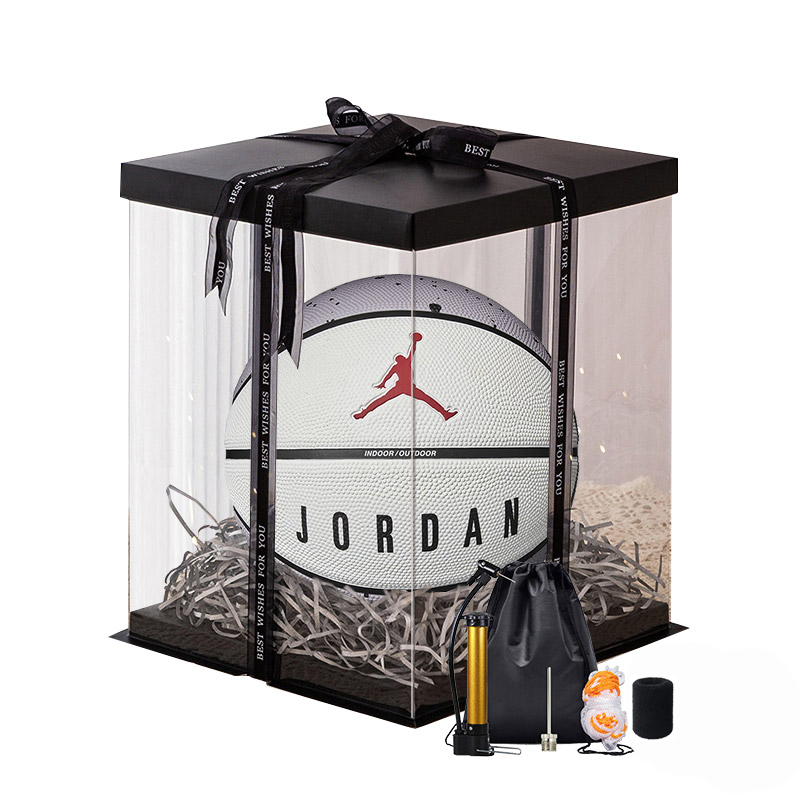Jordan Rubber Basketball Gray Purple White Size 7 Ball Training Unisex