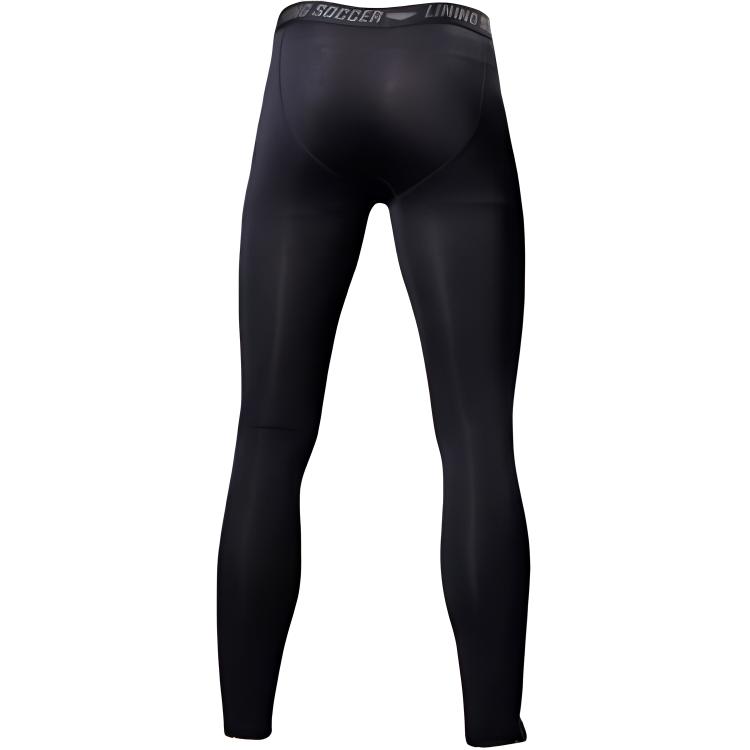Li Ning Fitness Casual Running Thickened And Fleece Lined Tight Fit Sports Pants Men’s Black