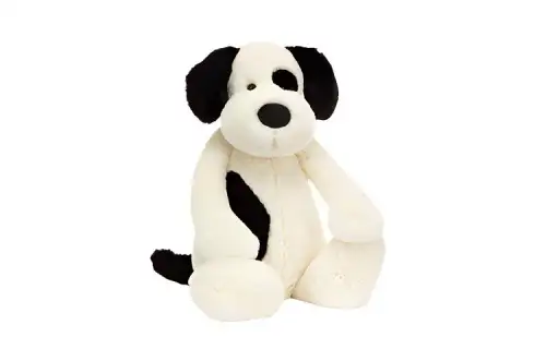 JELLYCAT Shy series black and white puppy cute doll plush doll 18cm/36cm/51cm/67cm/108cm high