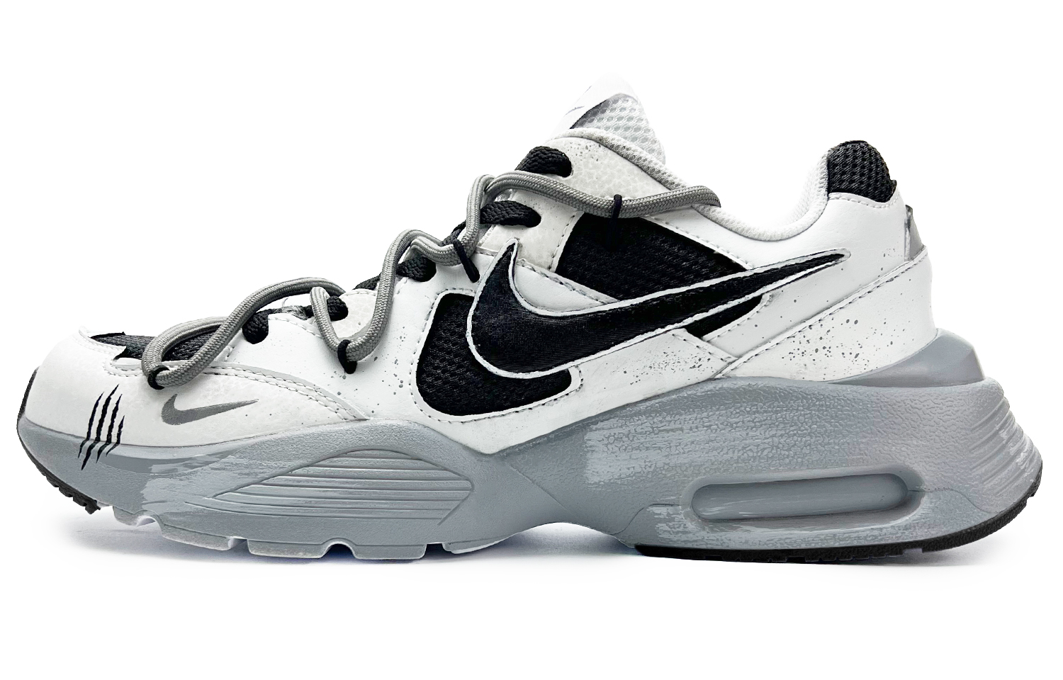 Nike Air Max Fusion Slip Resistant Abrasion Resistant Low top Running Shoes Women’s Gray Black
