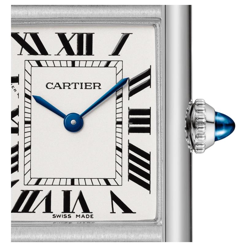 Женские часы Cartier Tank (серебристый циферблат) — фото 3