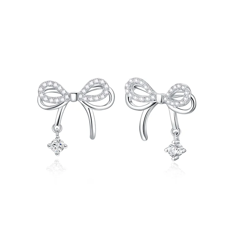 FANCI 925 Sterling Silver Stud Earrings Women's