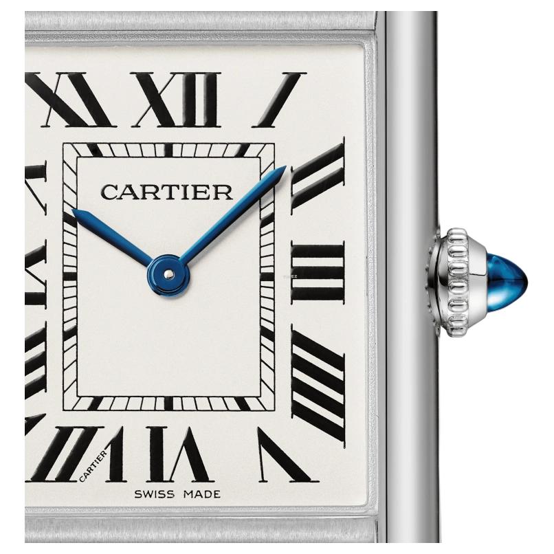 Женские часы Cartier Tank (серебристые) — фото 5