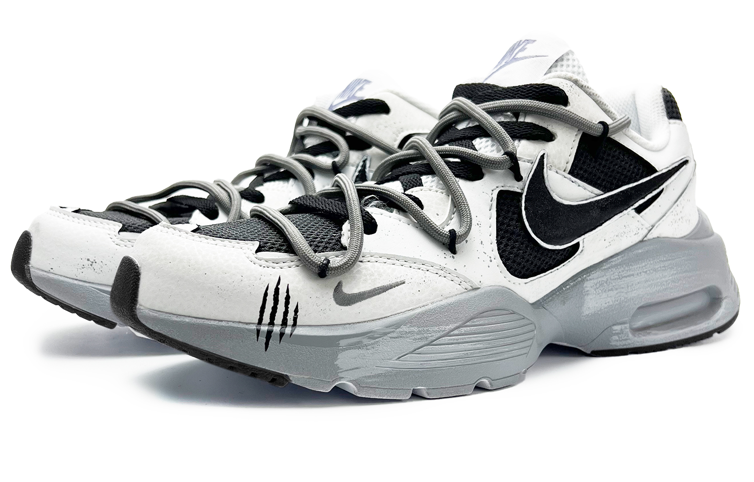 Nike Air Max Fusion Slip Resistant Abrasion Resistant Low top Running Shoes Women’s Gray Black