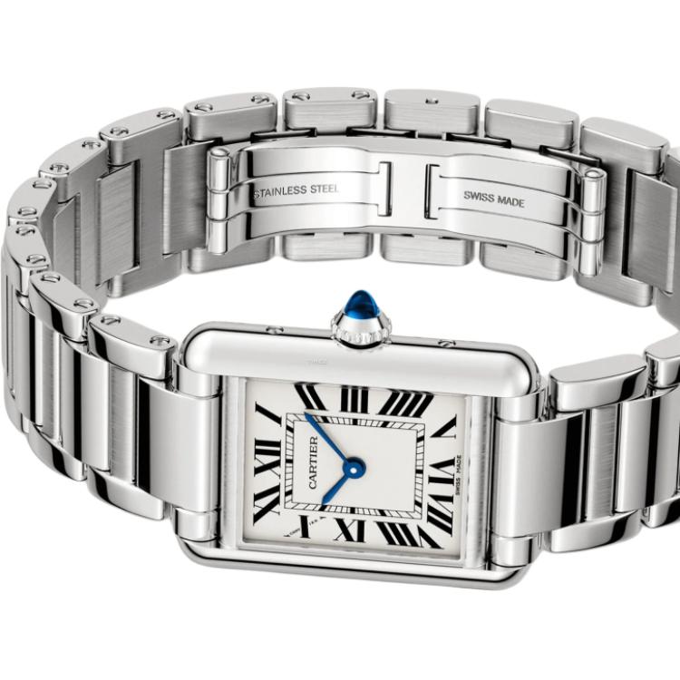 Женские часы Cartier Tank (серебристый циферблат) — фото 4