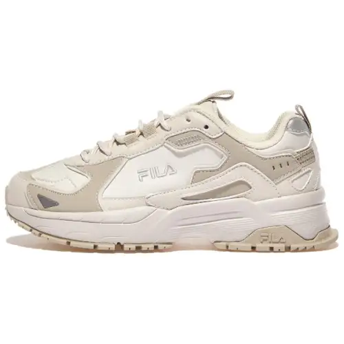 FILA Abrasion Resistant Low top Casual Shoes Unisex Ecru
