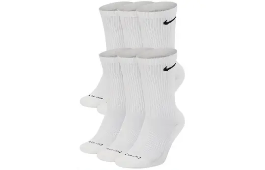 Nike Everyday Plus Crew Socks Men's 1 Set 6 Pack White