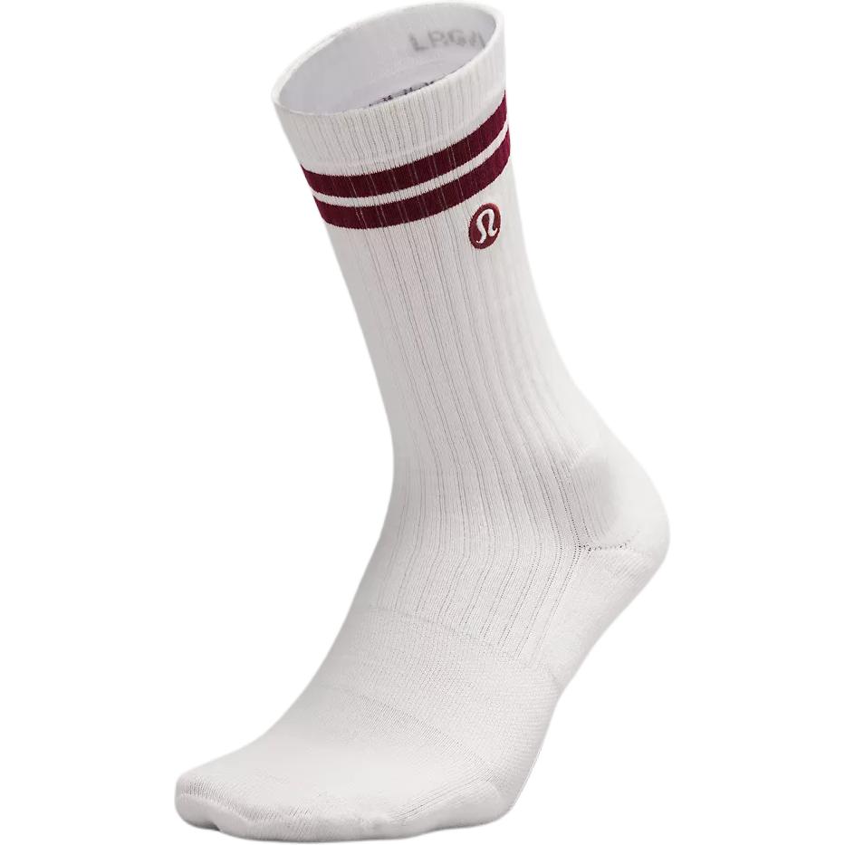 Lululemon SS24 Crew Socks Men’s 1 Pack White
