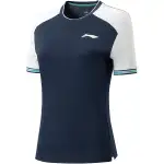 Li Ning Tennis Collection Tennis Top Women's Dark Ship Blue