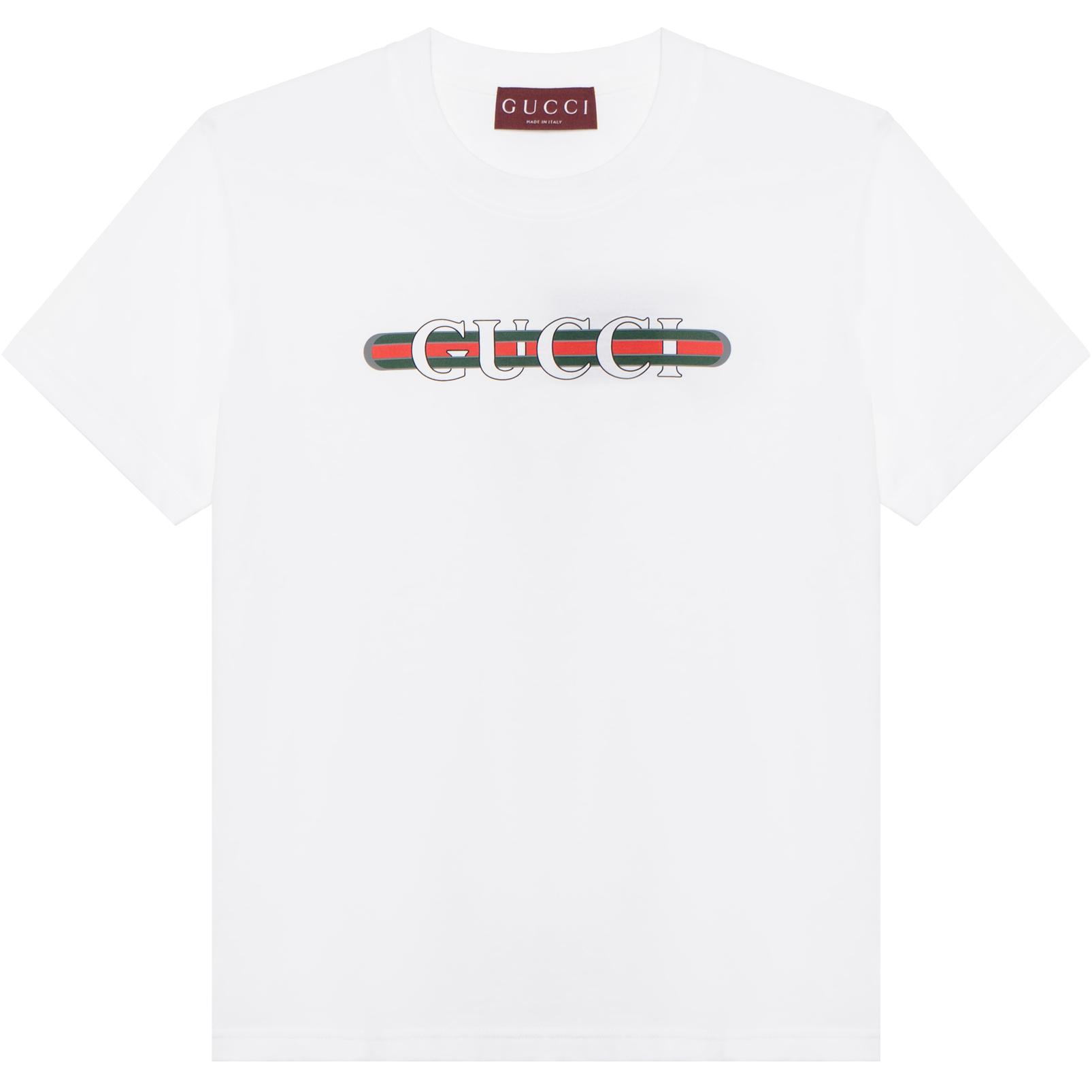 Женская футболка Gucci (белая) — фото 7