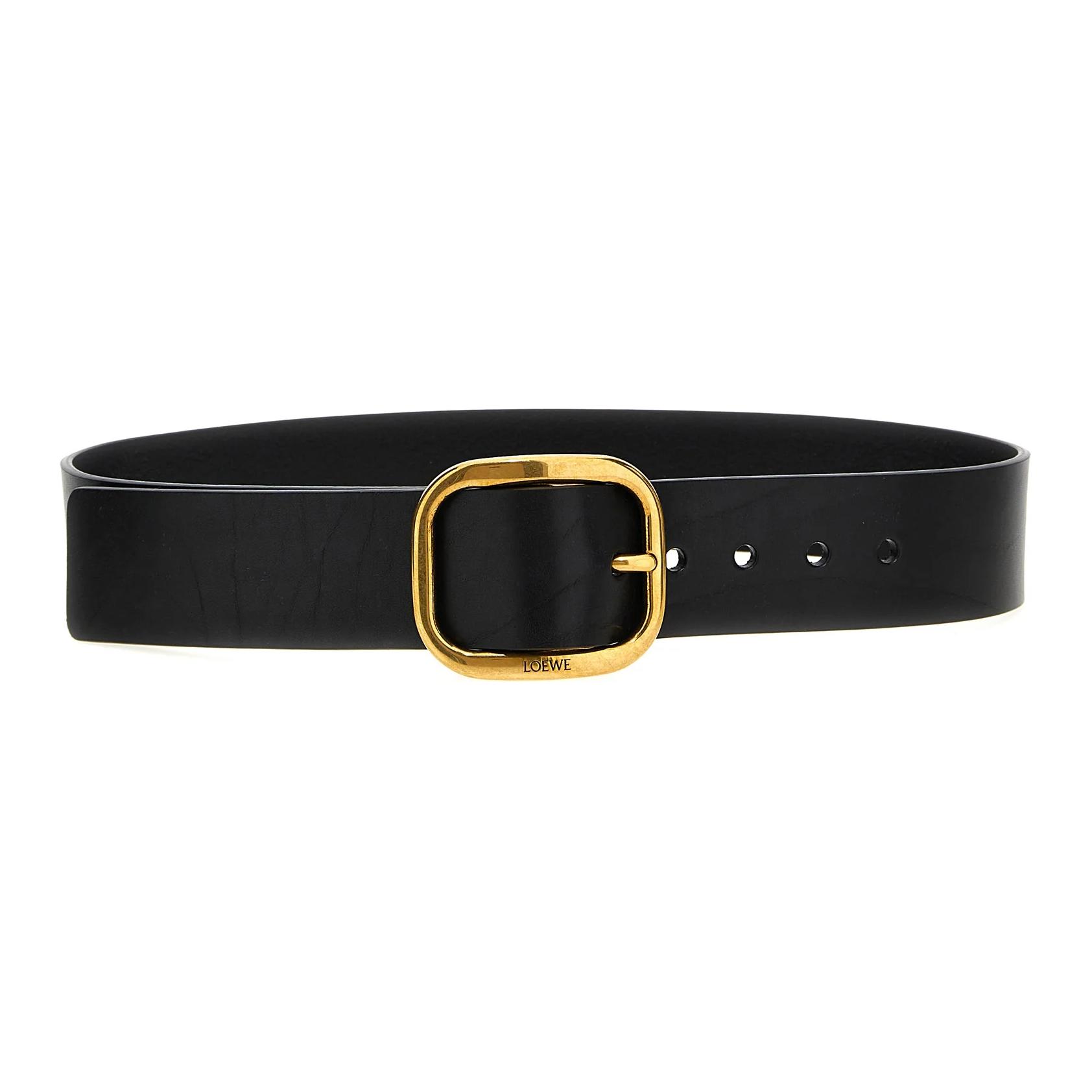 Женский ремень LOEWE LOEWE / 5cm (черно-золотой)