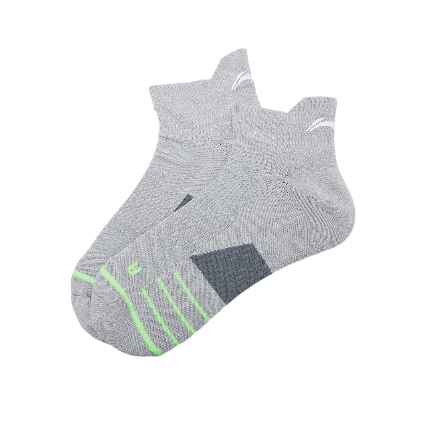Li Ning Fitness Series Running Socks Unisex 1 Pack Stone Gray
