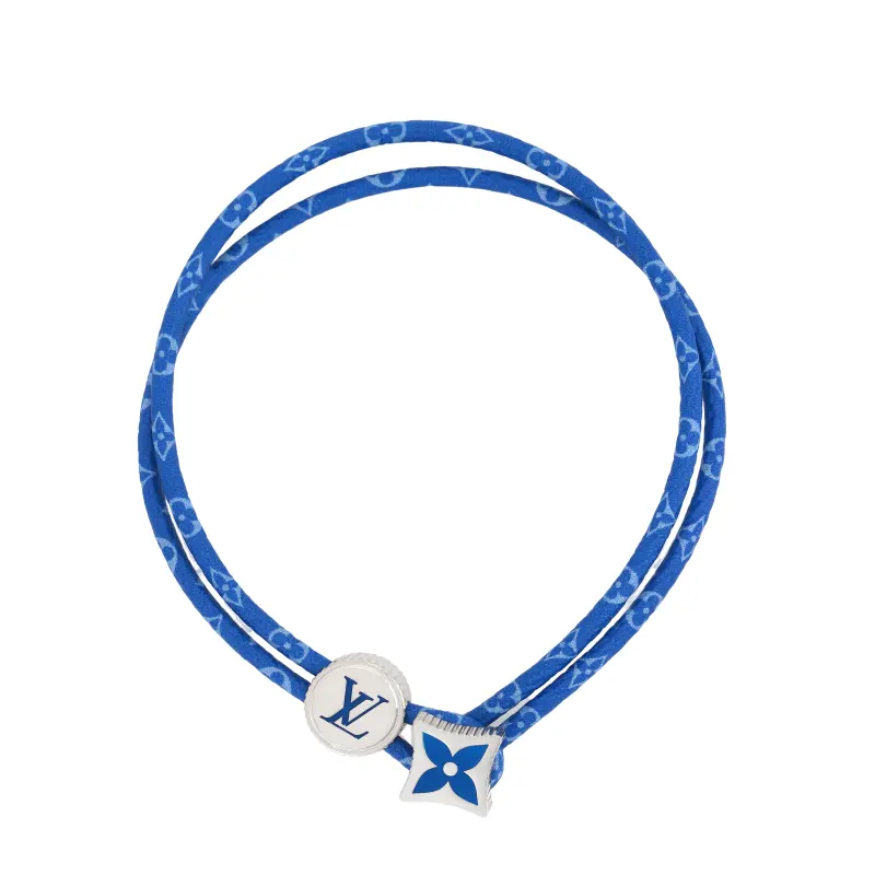 LOUIS VUITTON Catch IT Metal Bracelets Unisex Blue
