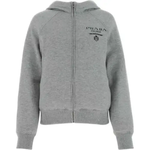 Prada Logo Detailed Zip-Up Jacket