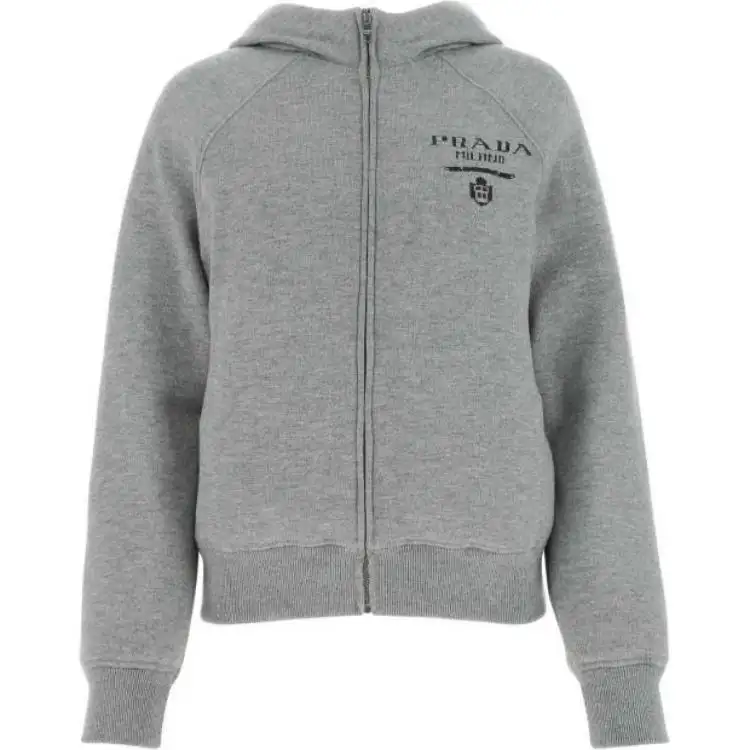 Prada Logo Detailed Zip-Up Jacket