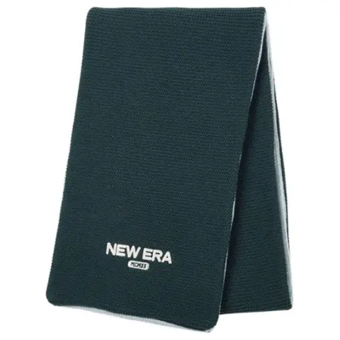 New Era Acrylic Knit Scarves Unisex Green
