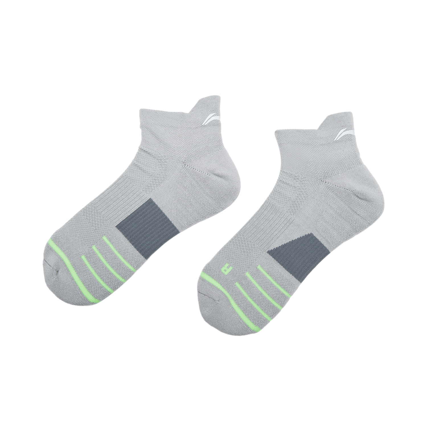 Li Ning Fitness Series Running Socks Unisex 1 Pack Stone Gray