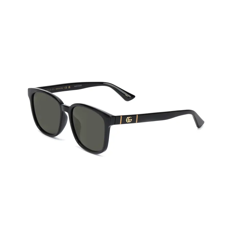 GUCCI Double G Black Square Sunglasses