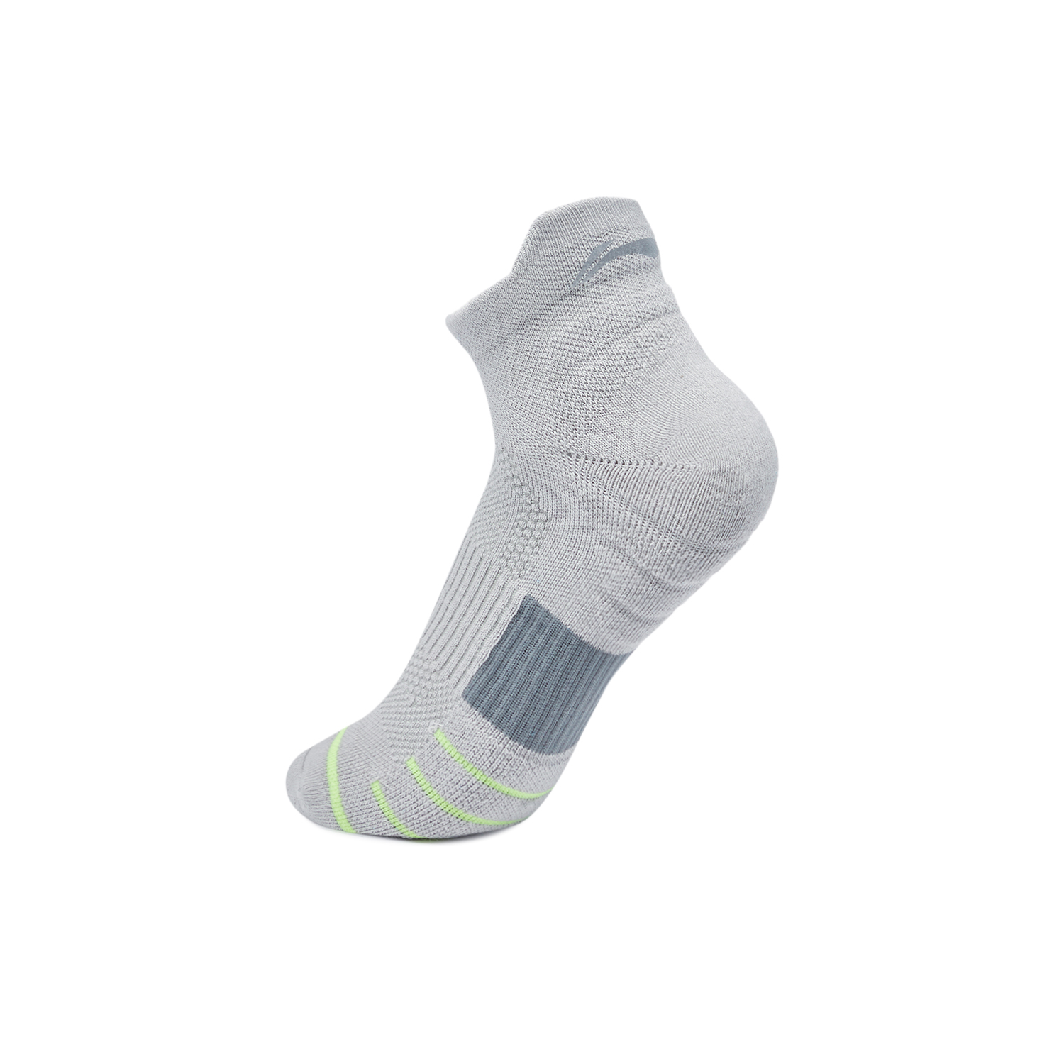 Li Ning Fitness Series Running Socks Unisex 1 Pack Stone Gray