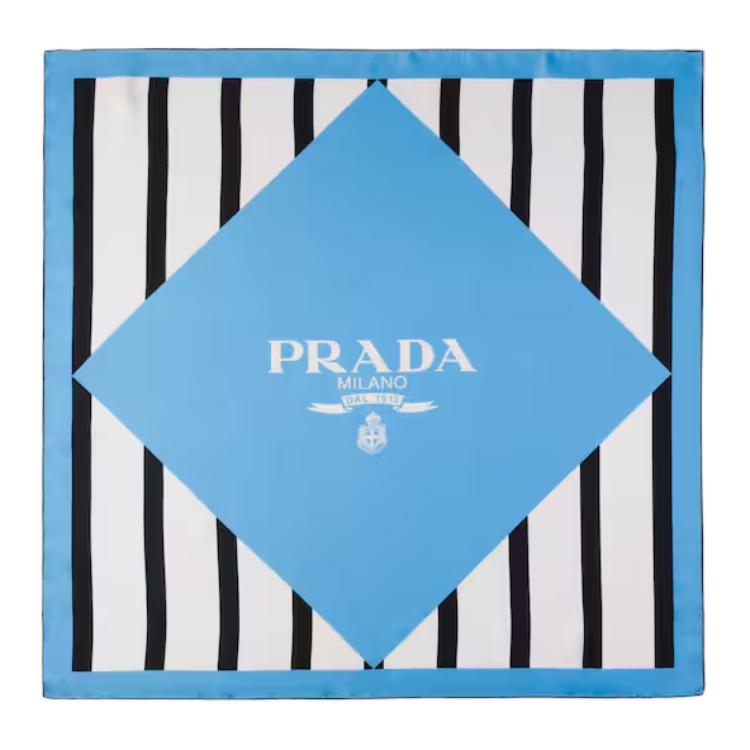 Женский шарф Prada (синий)