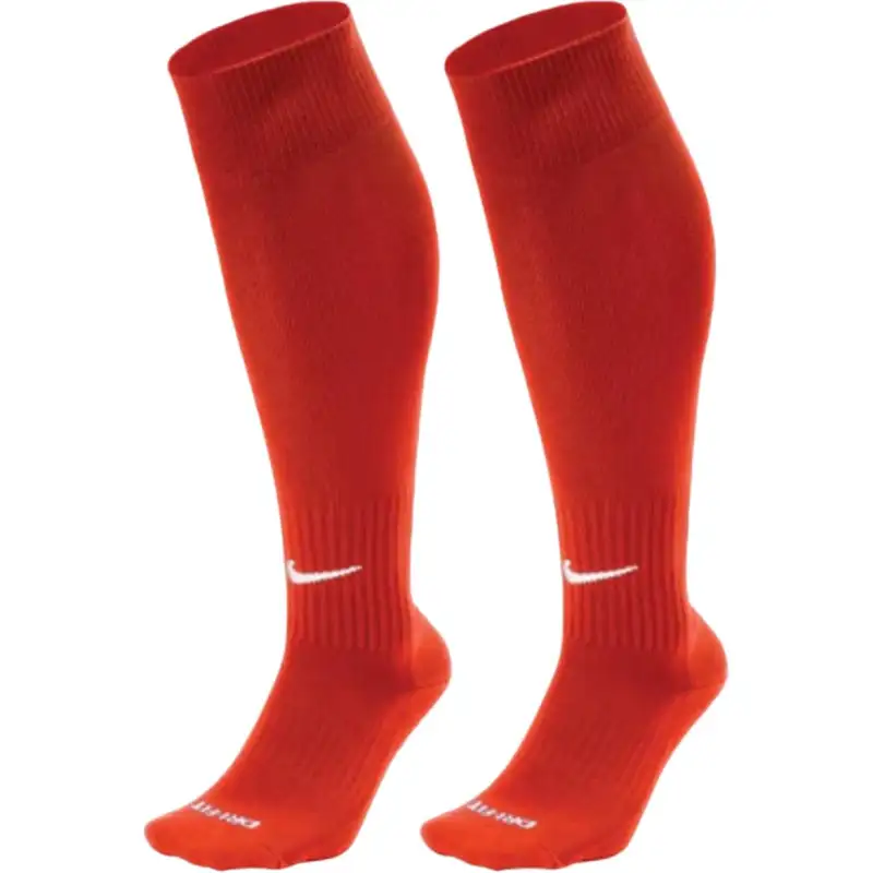 Nike Solid color logo printed slim-fitting over-the-knee socks, same style for men and women, orange