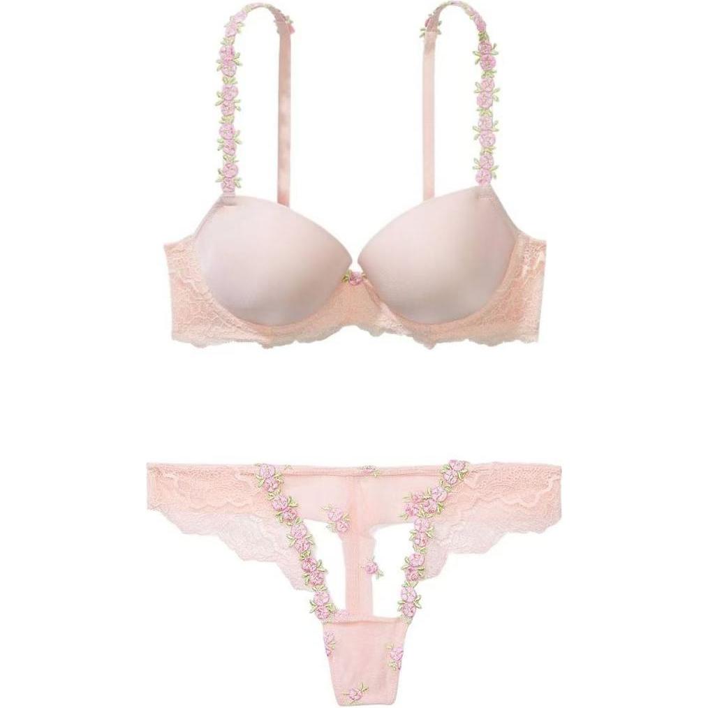 Женский комплект нижнего белья Victoria's Secret (розовый)