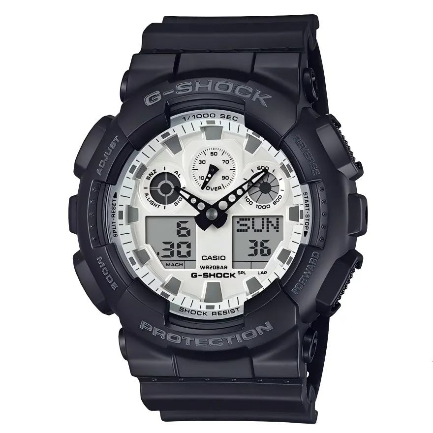 CASIO Men White Watch GA-100WD-1APR