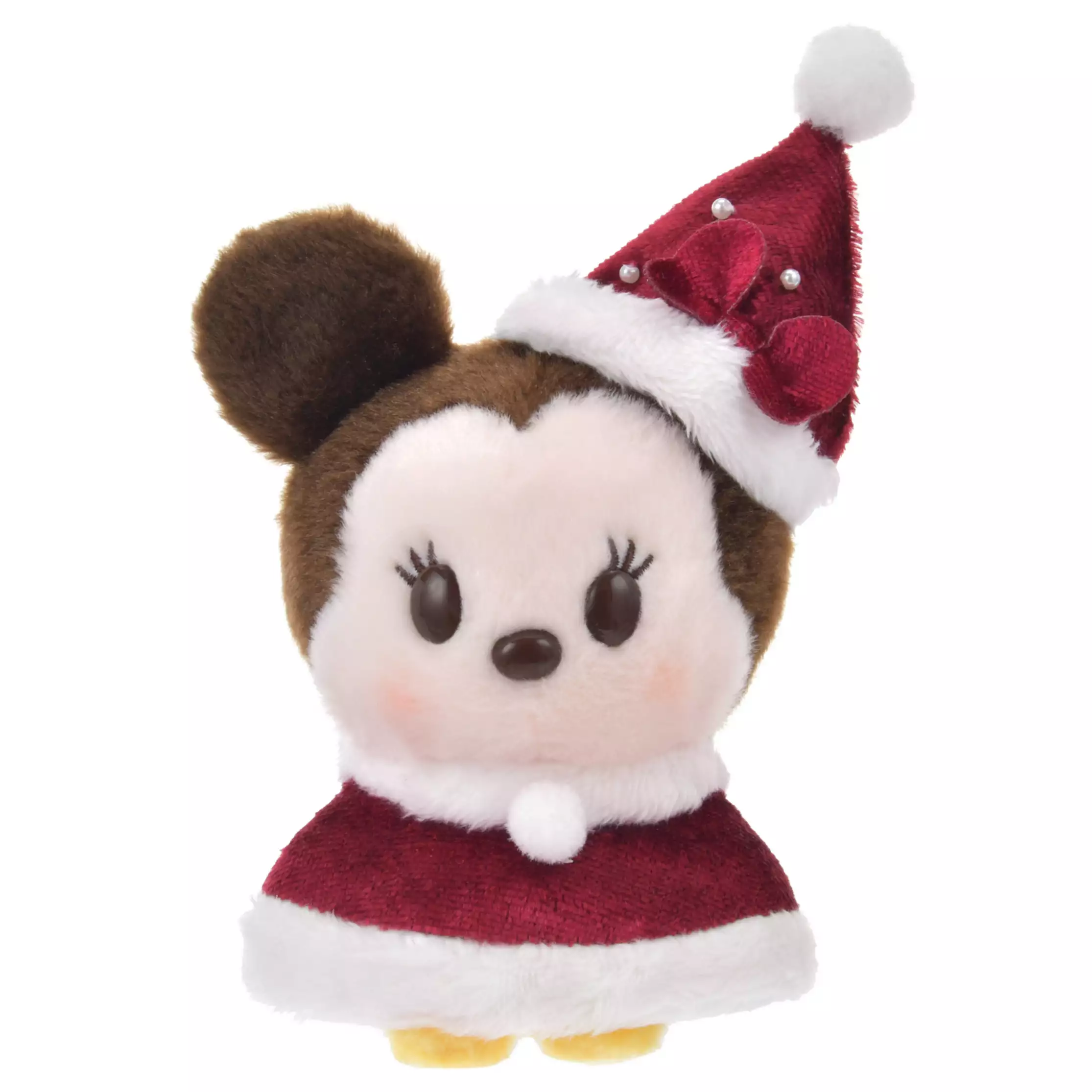 Disney Disney Minnie Toy Urupocha-chan Christmas Cute Doll Plush Doll 12.5cm high Tokyo Disney