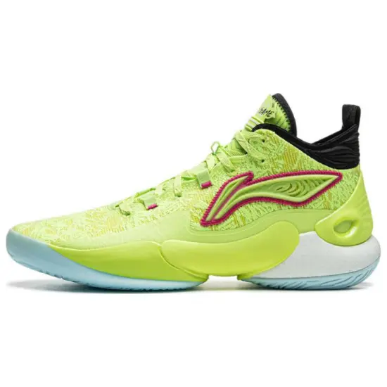 LINING YuShuai 18 Basketball Shoes Men Low-Top Green Black