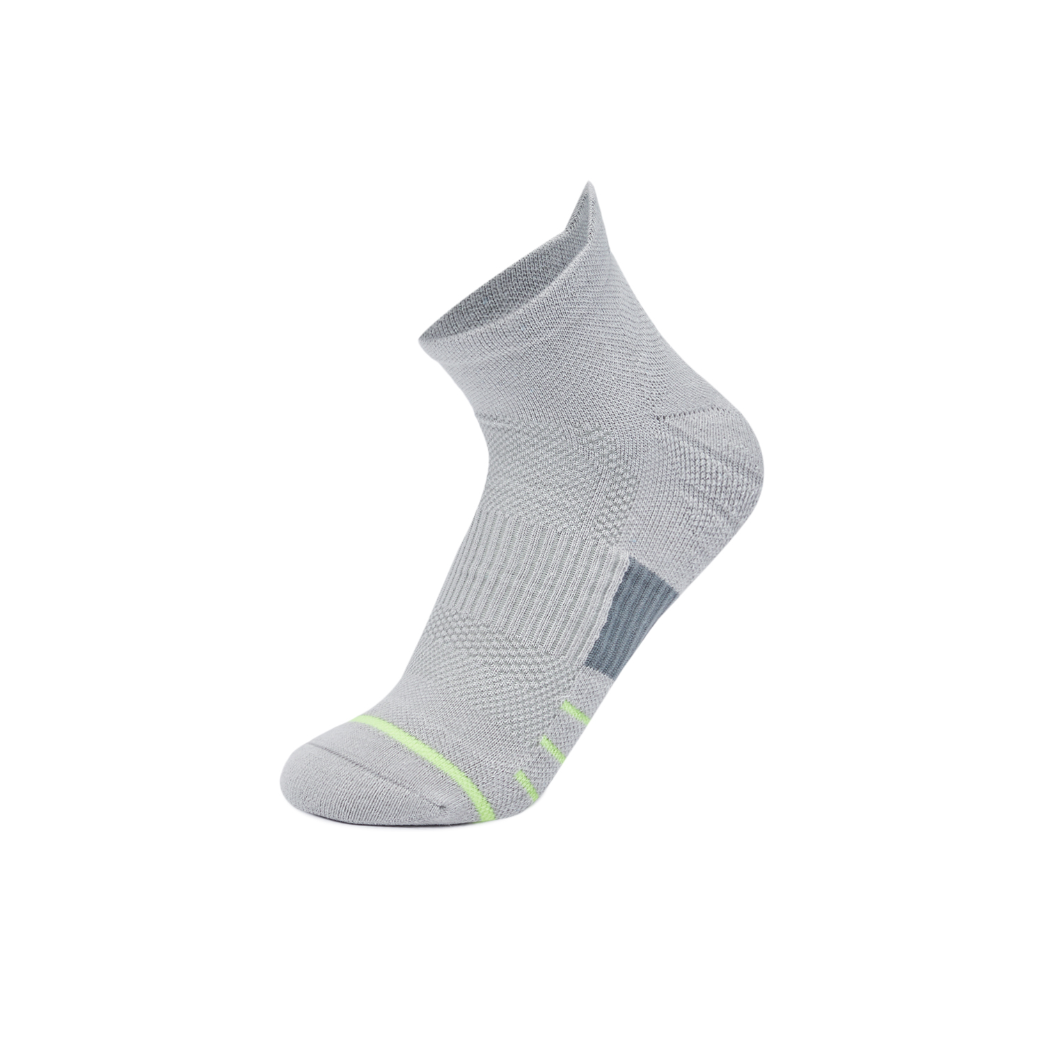 Li Ning Fitness Series Running Socks Unisex 1 Pack Stone Gray