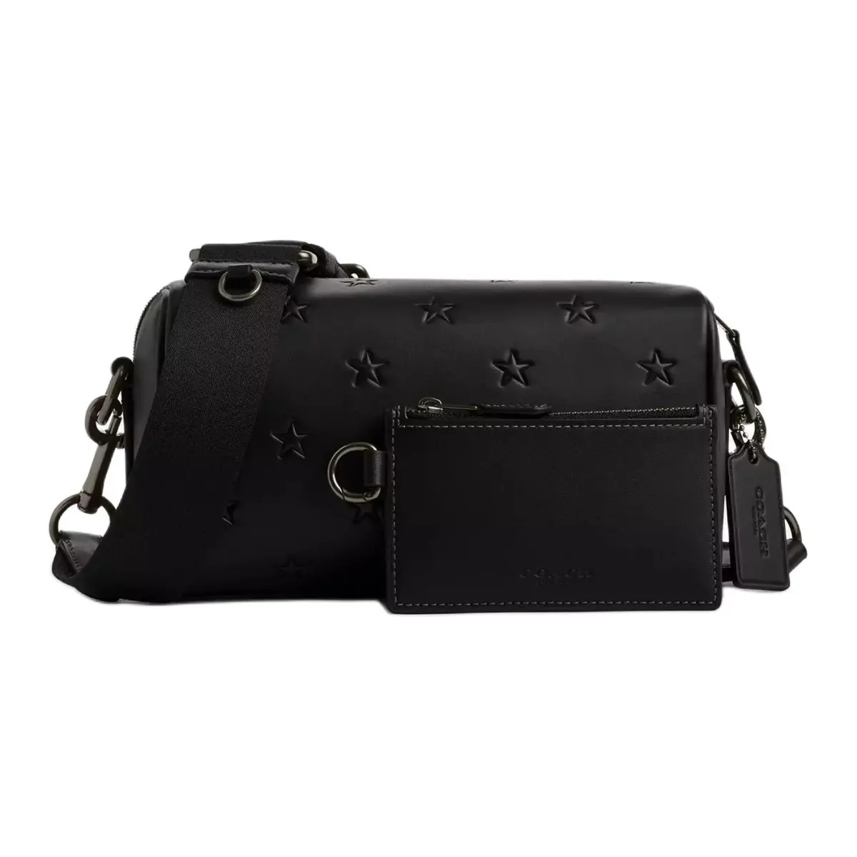 COACH Smooth Calfskin Crossbody Bags Small Men's Black