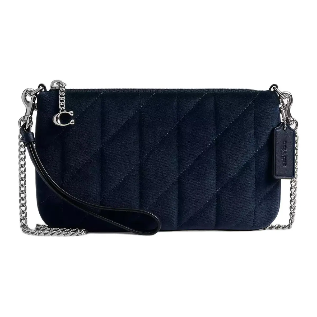 COACH Velvet Crossbody Bag, Shoulder Bag Medium Women's Blue