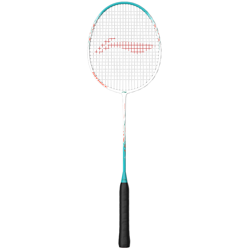 Li Ning Thunder 9 Carbon Aluminum Badminton Rackets Control Type All around Defense Entry level 675mm Unisex White Blue
