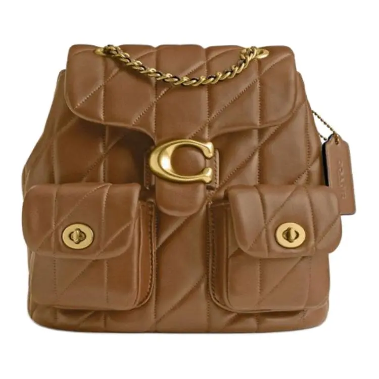 COACH Sheepskin Backpack Small Women's Mel Brown