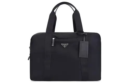 PRADA Re Nylon Fashion Nylon Fabric Luggage Bag Handbag Large Men's Black