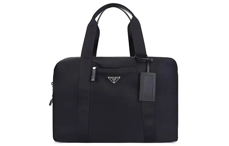 PRADA Re Nylon Fashion Nylon Fabric Luggage Bag Handbag Large Men's Black