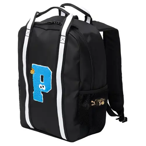 PUMA Zip Closure Canvas Backpack Regular Unisex Black