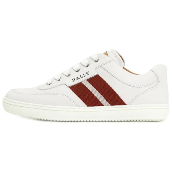 BALLY Skateboard Shoes Men Low-Top White