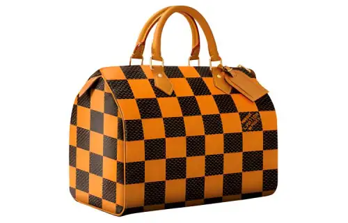 LOUIS VUITTON Speedy Leather Pillow Bag, Shoulder Bag, Crossbody Bag, Handbag Women's Orange